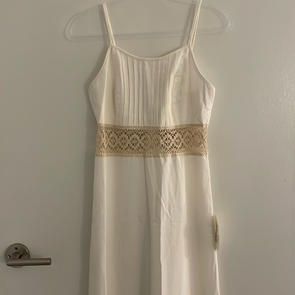 Cami sheath dress with knit waist